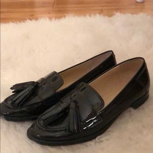 Black loafers